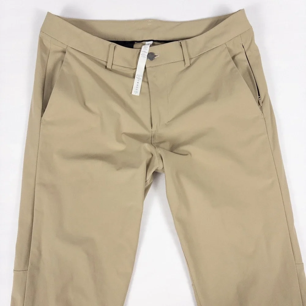 Lululemon ABC Commission Slim Pant Mens 34 Tofino Sand Warpstreme Chino Trousers - Picture 1 of 6